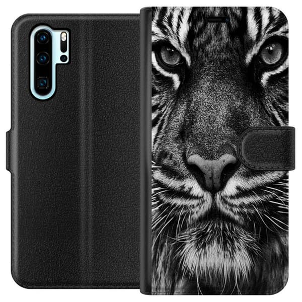 Huawei P30 Pro Tegnebogsetui Tiger