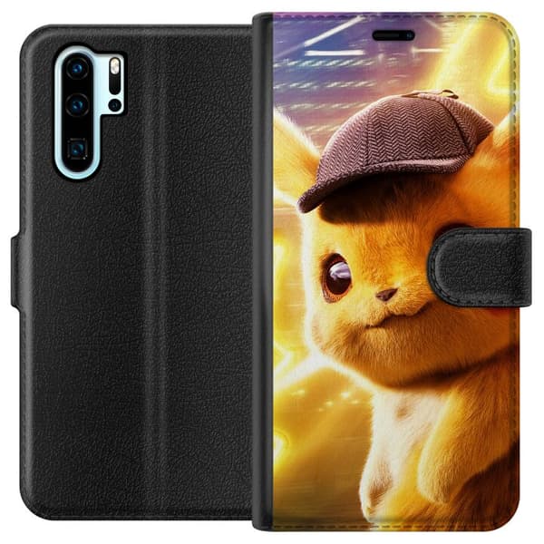 Huawei P30 Pro Tegnebogsetui Detektiv Pikachu