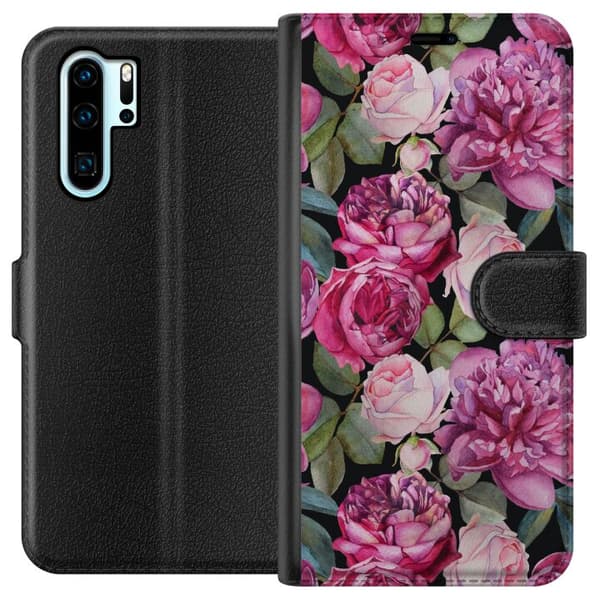 Huawei P30 Pro Lommeboketui Blomster