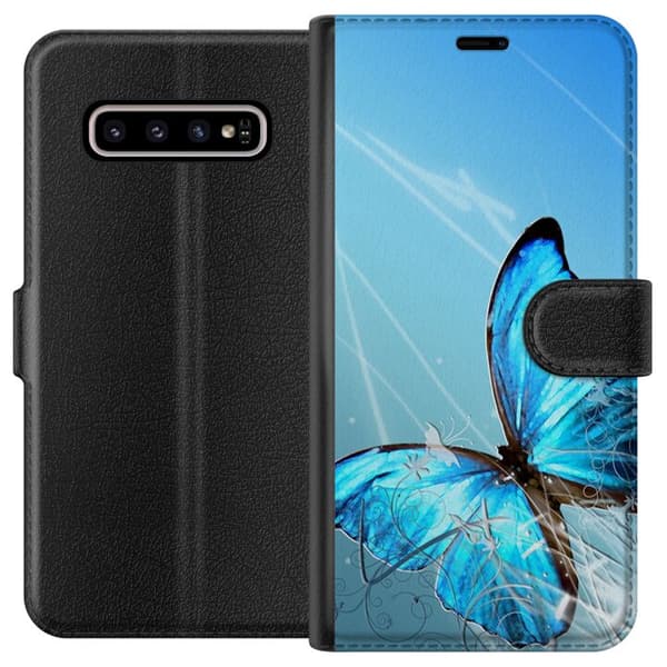 Samsung Galaxy S10+ Lompakkokotelo Perhonen