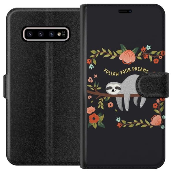 Samsung Galaxy S10+ Lompakkokotelo Viisauden laiskuus