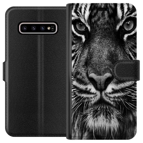 Samsung Galaxy S10+ Plånboksfodral Tiger
