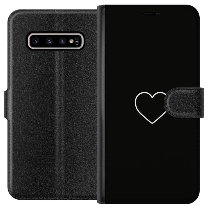 Samsung Galaxy S10+ Plånboksfodral Hjärta