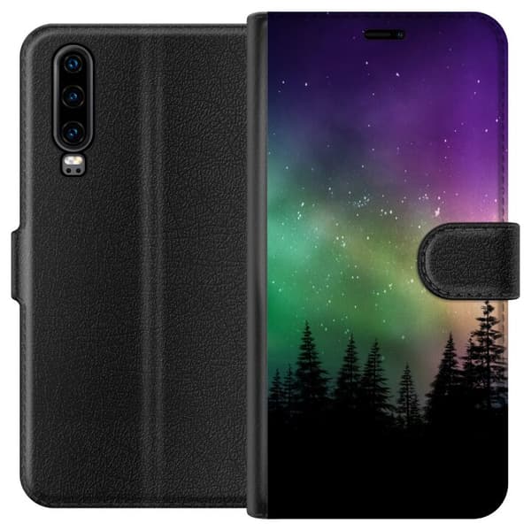 Huawei P30 Lommeboketui Nordlyset