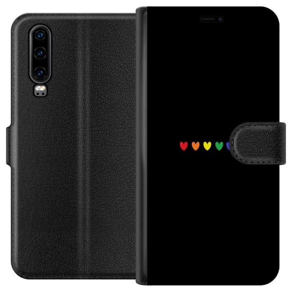 Huawei P30 Lommeboketui Stolt Hjerter