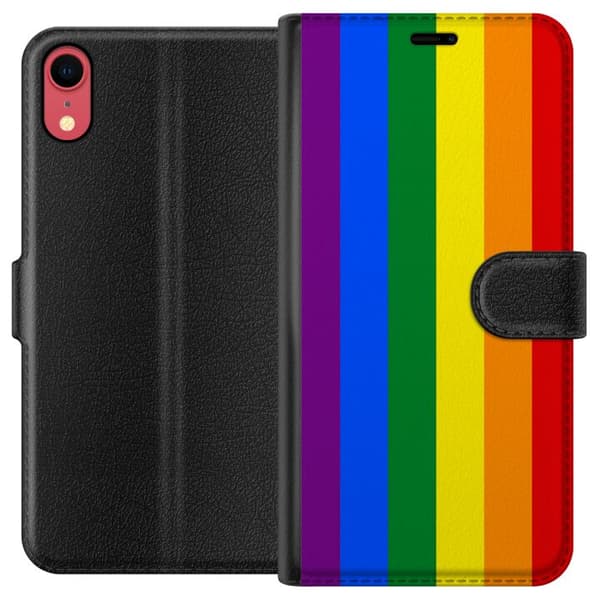 Apple iPhone XR Tegnebogsetui Pride Flagga