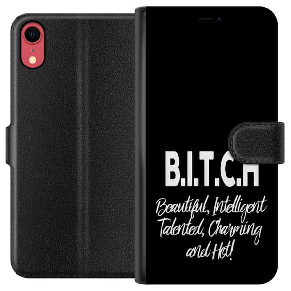 Apple iPhone XR Plånboksfodral Text