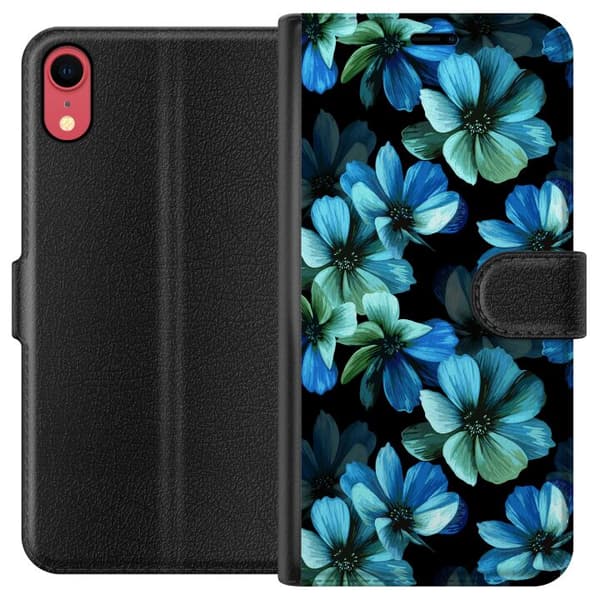 Apple iPhone XR Tegnebogsetui Blomster