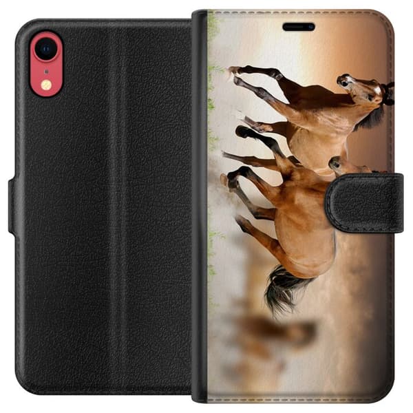 Apple iPhone XR Plånboksfodral Hästar