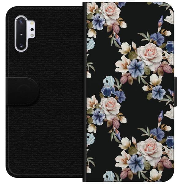 Samsung Galaxy Note10+ Lompakkokotelo Kukkaisten