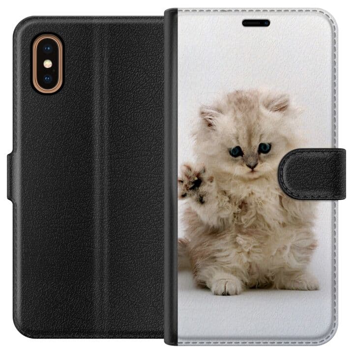 Apple iPhone XS Max Plånboksfodral Katt