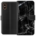 Miniatyrbillede 1 af 3: Apple iPhone XS Max Tegnebogsetui Sort marmor