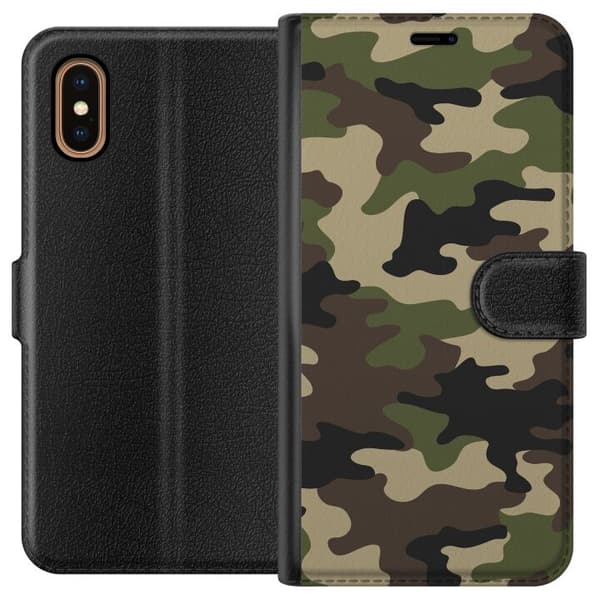 Apple iPhone XS Max Lommeboketui Skog kamuflasje