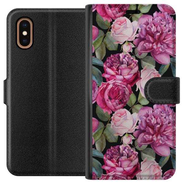 Apple iPhone XS Max Tegnebogsetui Blomster