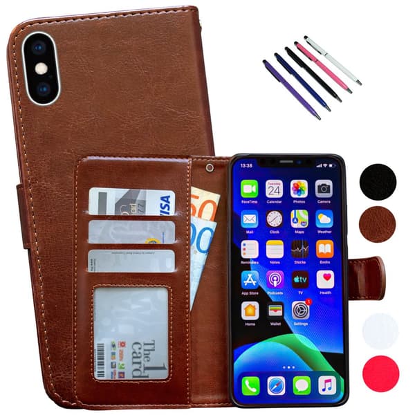 iPhone Xs Max - Læder cover / Beskyttelse