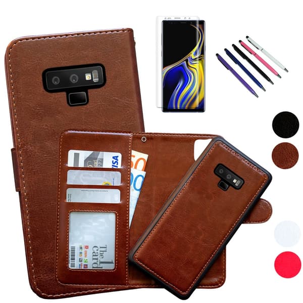 Samsung Galaxy Note9 - Læder cover / Beskyttelse White
