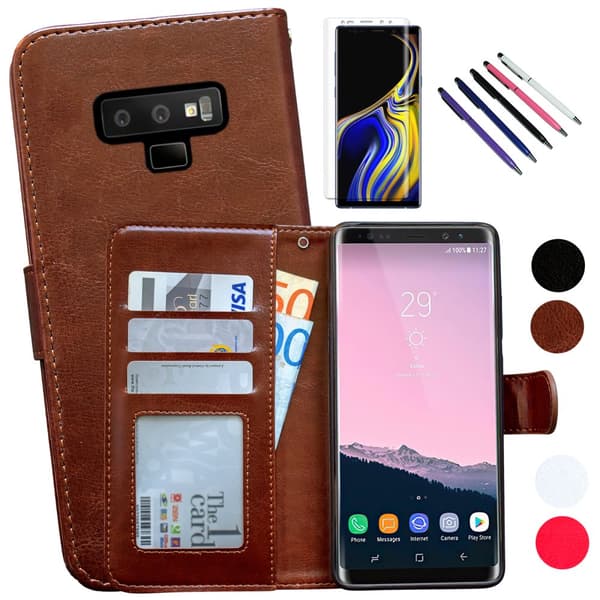 Samsung Galaxy Note 9 - Læder cover / Beskyttelse Black