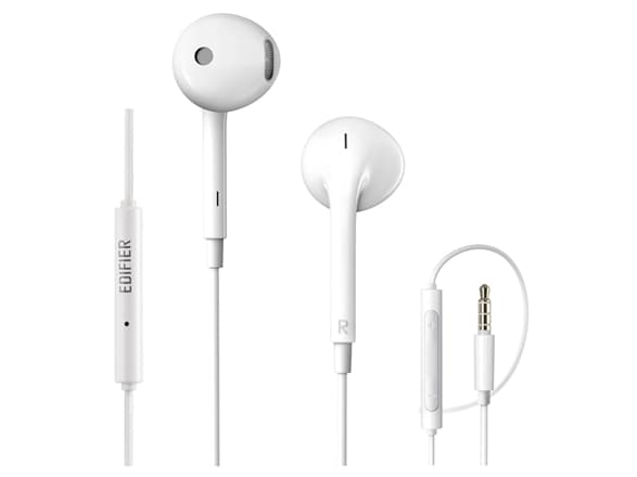 Edifier P180 Plus trådbundna in-ear-hörlurar (vita)