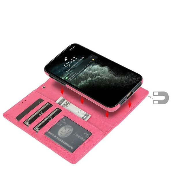 iPhone 12 Mini - Stilsäkert Praktiskt Dubbelfunktion Plånboksfodral