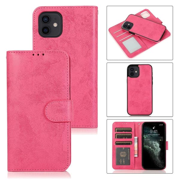 iPhone 12 Mini - Stilsäkert Praktiskt Dubbelfunktion Plånboksfodral