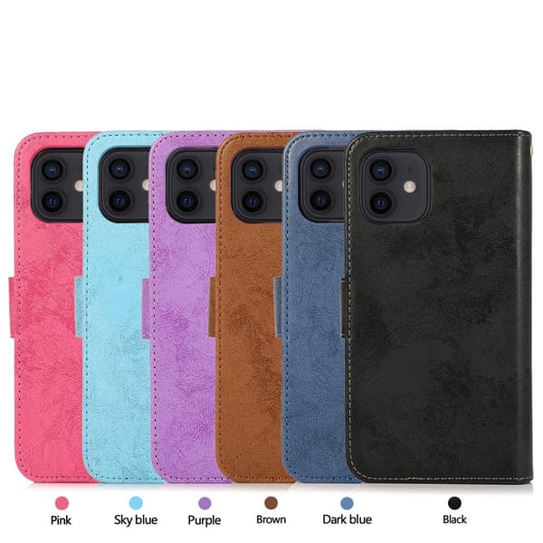 iPhone 12 Mini - Stilsäkert Praktiskt Dubbelfunktion Plånboksfodral