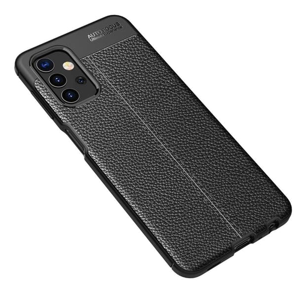 Samsung Galaxy A32 5G TPU Taske Skal Litchi Tekstur - Sort