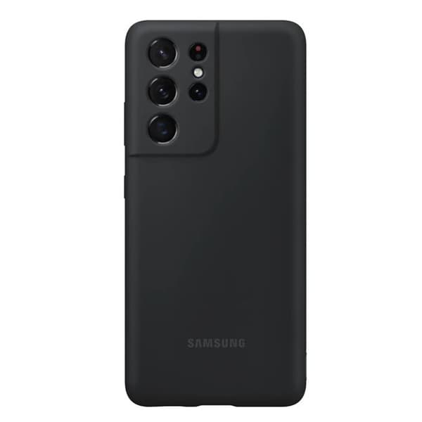 Samsung Original Galaxy S21 Ultra Deksel Silicone Cover Svart
