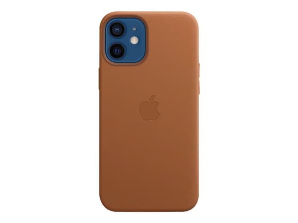 Apple - Baksidedeksel for mobiltelefon - med MagSafe - lær - salbrun - for iPhone 12 mini