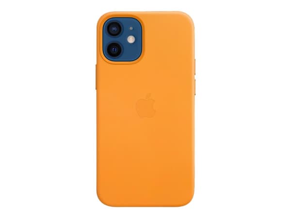 Apple - Baksidedeksel for mobiltelefon - med MagSafe - lær - california-valmue - for iPhone 12 mini