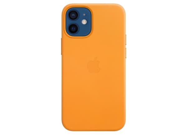Apple - Baksidedeksel for mobiltelefon - med MagSafe - lær - california-valmue - for iPhone 12 mini