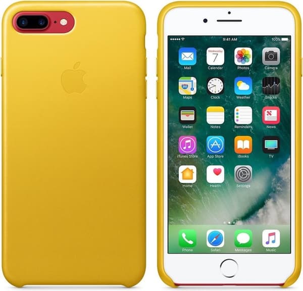 Apple iPhone 7 Plus / 8 Plus Läderskal Original - Sunflower
