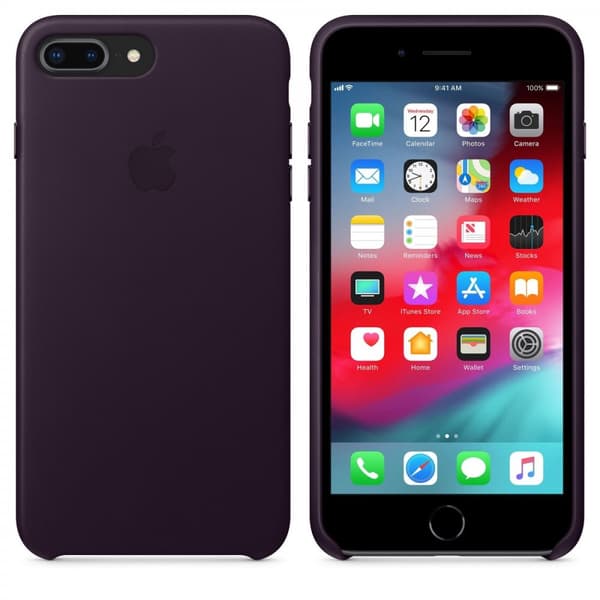 Apple iPhone 8 Plus / 7 Plus Läderskal Original - Dark Aubergine