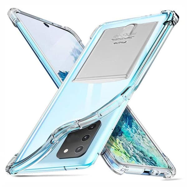 Samsung Galaxy Note 20 - Stötdämpande Silikonskal Korthållare