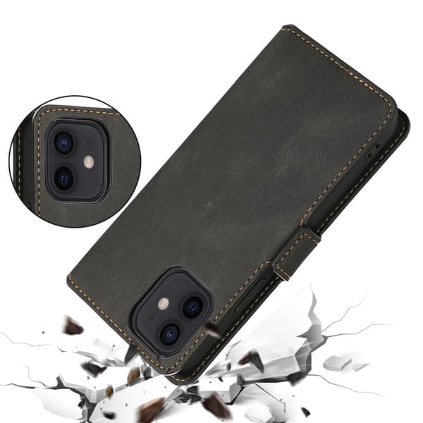 iPhone 12 Mini - Effektfullt Smart Plånboksfodral (FLOVEME)