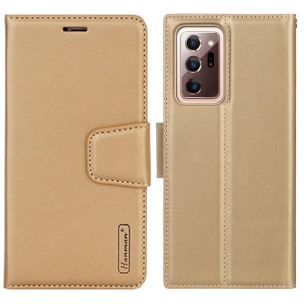 Samsung Galaxy Note 20 Ultra - Elegant HANMAN Plånboksfodral Guld