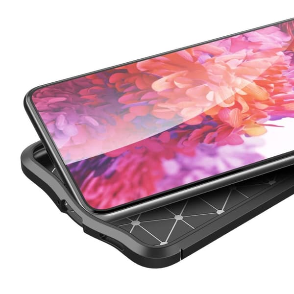Samsung Galaxy S21+ (Plus) TPU-skal Litchi Grain - Svart