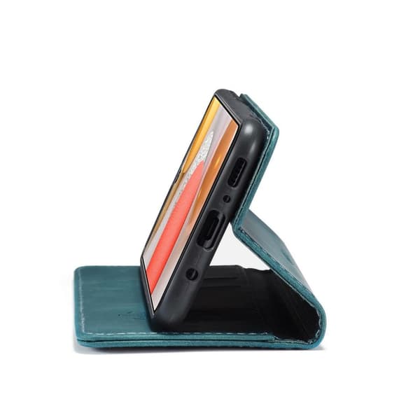 CASEME Retro Pung Taske til Samsung Galaxy S21+ (Plus) Blå