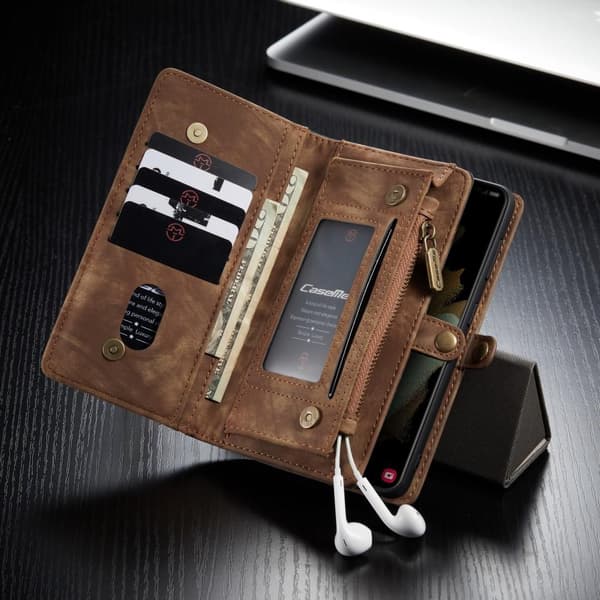 Samsung Galaxy S21 CASEME 2-i-1 Aftagelig - Brun