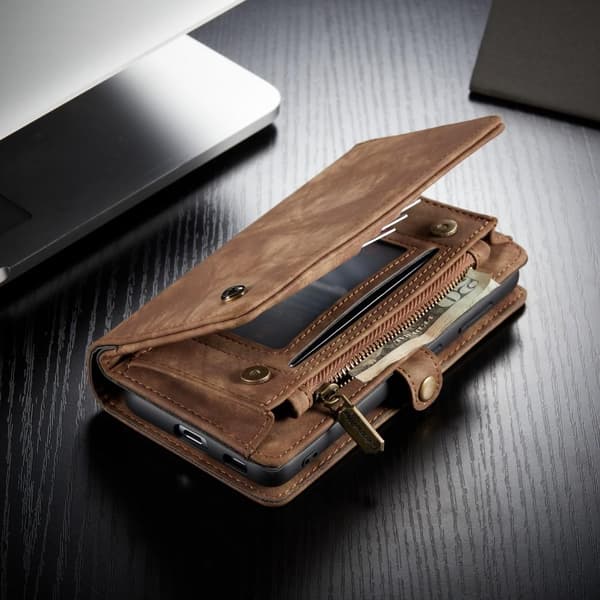 Samsung Galaxy S21 CASEME 2-i-1 Aftagelig - Brun