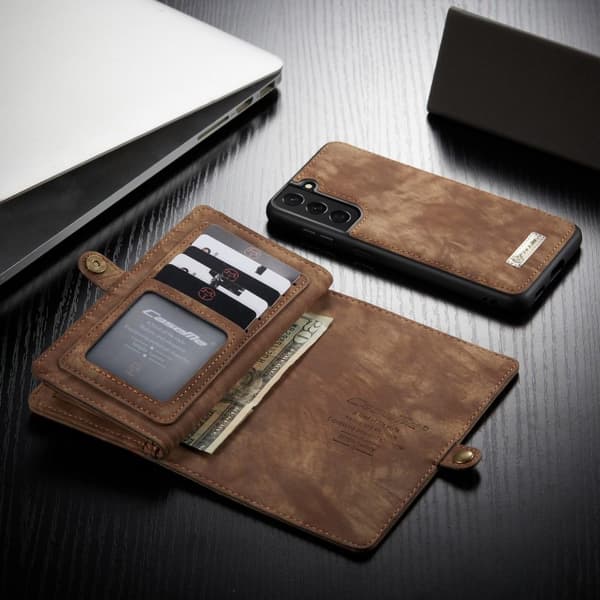 Samsung Galaxy S21 CASEME 2-i-1 Aftagelig - Brun