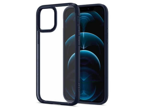 Spigen Ultra Hybrid, Omslag, Apple, iPhone 12 / iPhone 12 Pro, 15,5 cm (6.1"), Blå
