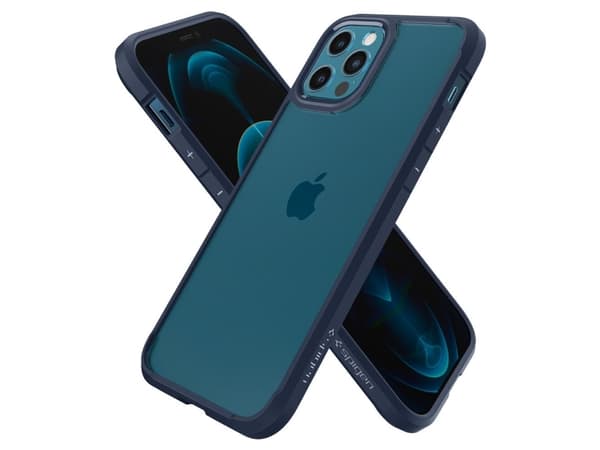 Spigen Ultra Hybrid, Omslag, Apple, iPhone 12 / iPhone 12 Pro, 15,5 cm (6.1"), Blå