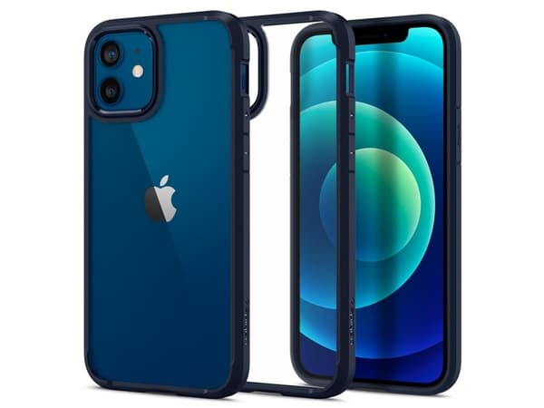 Spigen Ultra Hybrid, Omslag, Apple, iPhone 12 / iPhone 12 Pro, 15,5 cm (6.1"), Blå