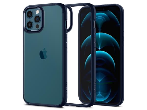 Spigen Ultra Hybrid, Omslag, Apple, iPhone 12 / iPhone 12 Pro, 15,5 cm (6.1"), Blå