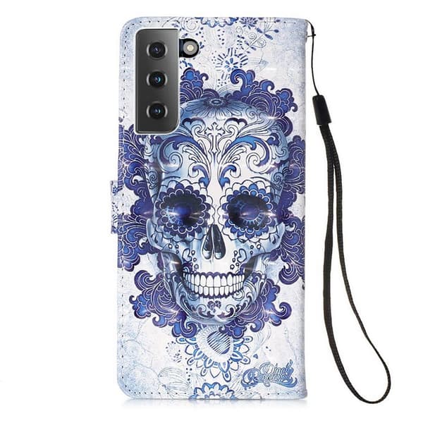 Plånboksfodral Samsung Galaxy S21 Plus – Döskalle
