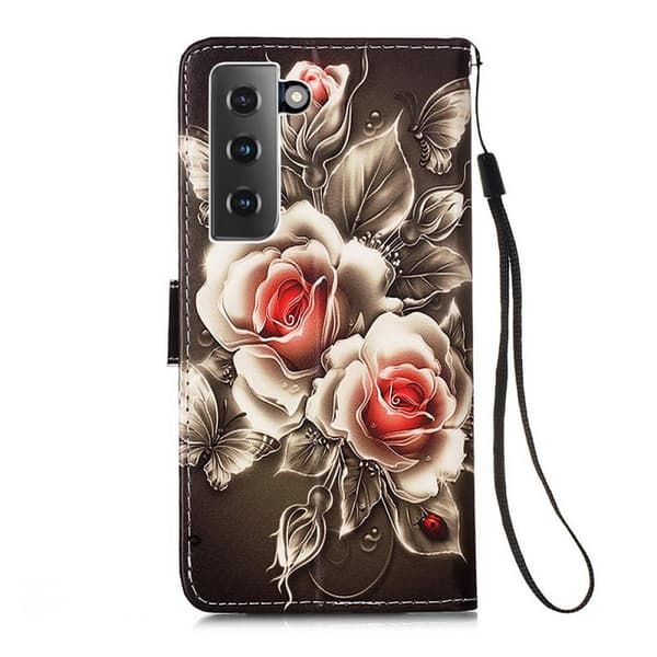 Plånboksfodral Samsung Galaxy S21 Plus – Rosor