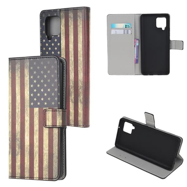 Plånboksfodral Samsung Galaxy A42 - Flagga USA