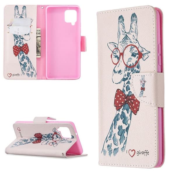 Plånboksfodral Samsung Galaxy A42 - Giraff