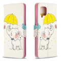 Miniatyrbild 2 av 4: Plånboksfodral Samsung Galaxy A42 - Elefant med Paraply