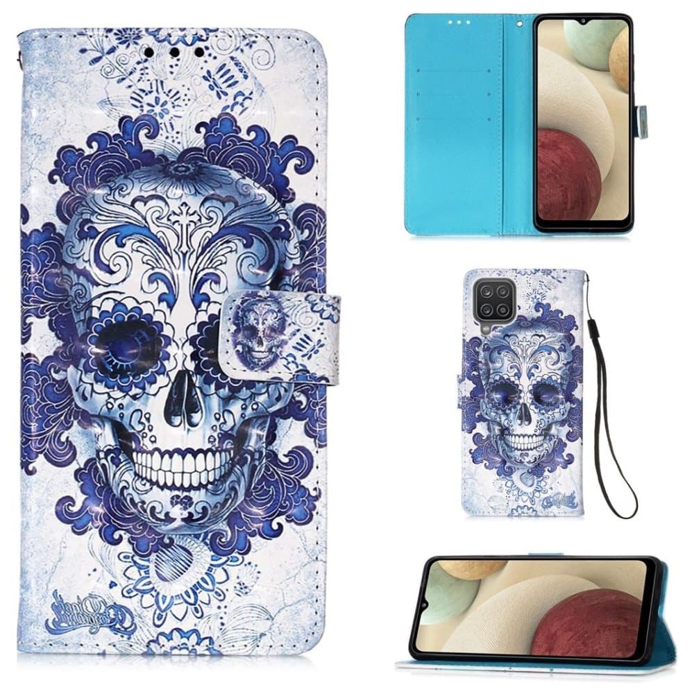 Plånboksfodral Samsung Galaxy A42 - Döskalle